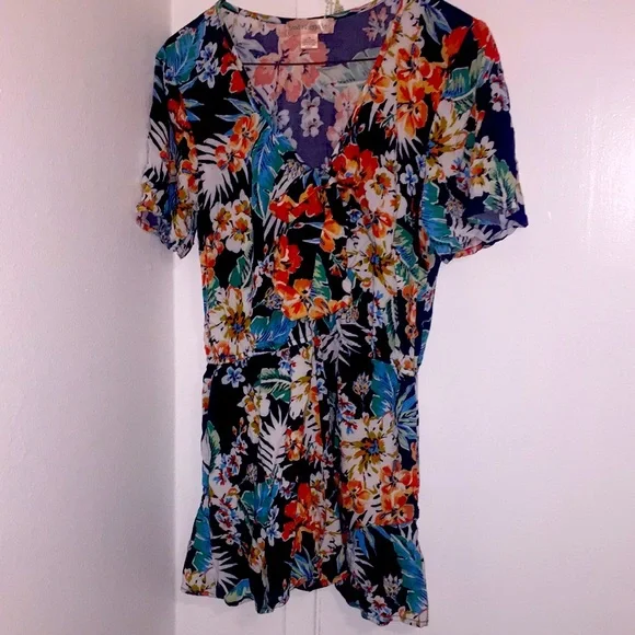 Band Of Gypsies Colorful Romper Sz M - Picture 5 of 8